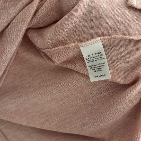 Rag & Bone Pastel Pink Long Sleeve Cotton Shirt - Picture 4 of 4